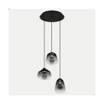 Eglo Pendant Aguilares Steel Black | IP20 - Suitable for 3x E27 